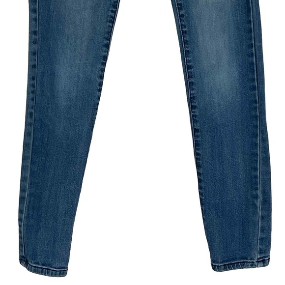 Burberry London Girls Skinny Jeans Blue Wash Size 26 Rhinestone Logo - Picture 4 of 15